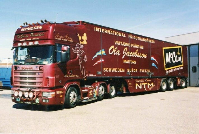 Ola Jacobssen Scania 4 Serie Topline Ekeri 冷凍トレーラー / TEKNO 1/50 建設機械模型 工事車両