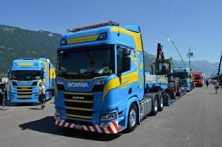 ギャラリービューアに画像をロードする, 【予約】2021年1-3月以降発売予定Wittwer Transport, Martin Scania Next Gen R-serie Highline met 3-assige diepladerトラック トレーラー/TEKNO 1/50 建設機械 模型ミニカー  はたらく車 重機
