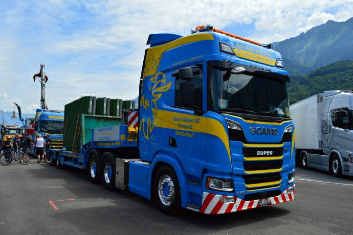ギャラリービューアに画像をロードする, 【予約】2021年1-3月以降発売予定Wittwer Transport, Martin Scania Next Gen R-serie Highline met 3-assige diepladerトラック トレーラー/TEKNO 1/50 建設機械 模型ミニカー  はたらく車 重機
