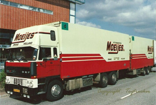 【予約】10-12月以降発売予定Moeijes DAF 2800 Topsleeper motorwagen met wipkar トラック /Tekno  建設機械模型 工事車両 1/50 ミニカー