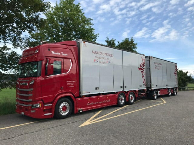 【予約】2021年2月以降発売予定Steiner Martin Scania Next Gen S650 rigid truck  3軸トレーラー トラック/TEKNO 1/50 建設機械 模型ミニカー  はたらく車 重機