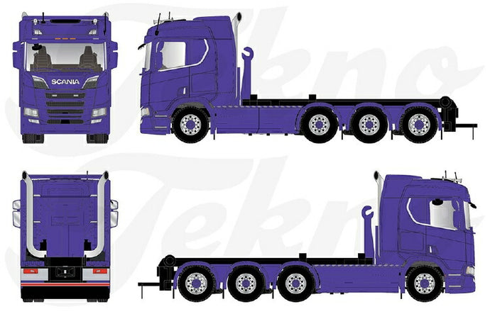 【予約】2021年2月以降発売予定T.B.P. Scania CR20N 8x4 haakarm トラック トラクタ/TEKNO 1/50 建設機械 模型ミニカー  はたらく車 重機