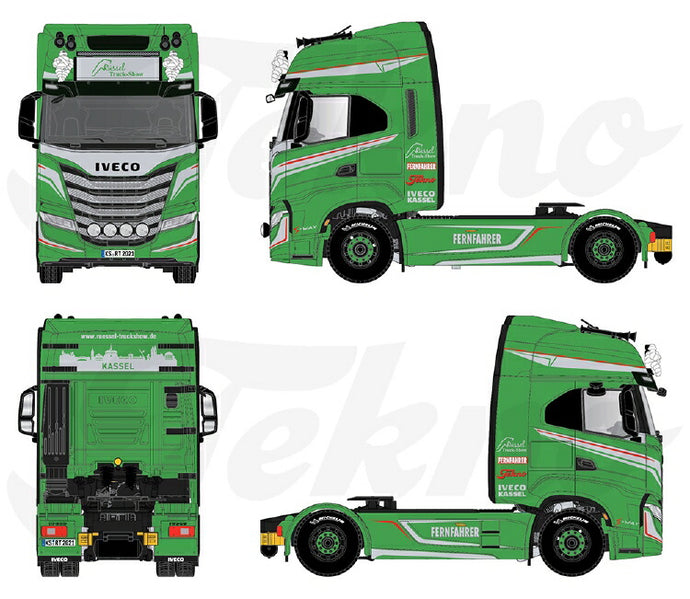 【予約】2021年4-6月以降発売予定Russel Truckshow 2021 IVECO S-WAY 4x2トラック トラクタヘッド /Tekno  建設機械模型 工事車両 1/50 ミニチュア