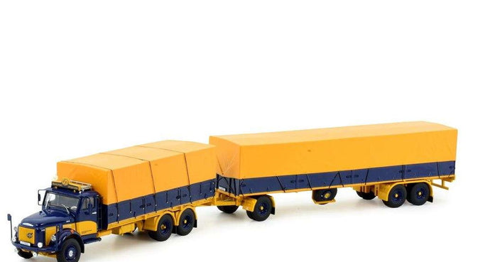 ASG Ove Petterson Volvo N88 Tarpaulin Truck-Trailer 81341 トラック トラック/Tekno 1/50 建設機械模型 ミニチュア-