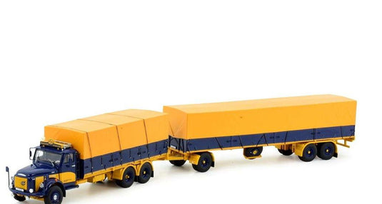 ASG Ove Petterson Volvo N88 Tarpaulin Truck-Trailer 81341 トラック トラック/Tekno 1/50 建設機械模型 ミニチュア-