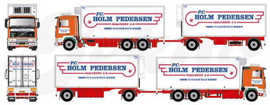 【予約】4月以降発売予定Holm Pedersen Volvo F16 motorwagen met 2-assige aanhanger トラック /Tekno 建設機械模型 工事車両 1/50 ミニカー