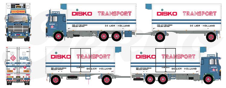 ギャラリービューアに画像をロードする, 【予約】4月以降発売予定Disko Scania 141 motorwagen met schamelaanhanger トラック /Tekno 建設機械模型 工事車両 1/50 ミニカー

