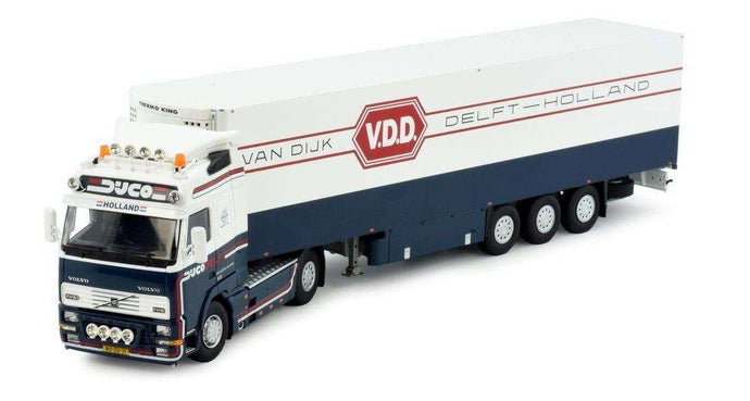 Dijco Volvo FH16 Globetrotter Zamac Reefer Semitrailer 3axle 81544 トレーラー トラック /Tekno 1/50 建設機械模型 ミニチュア