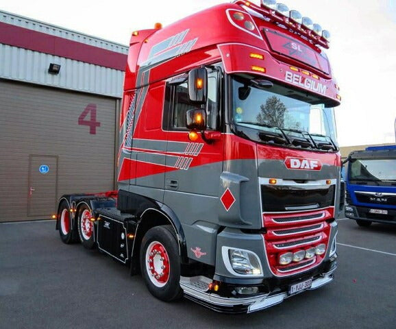 ギャラリービューアに画像をロードする, 【予約】10-12月以降発売予定SL Logistics DAF XF Euro 6 Super Space Cab met D-tec oplegger voorzien van 20ft.コンテナ トラック /Tekno  建設機械模型 工事車両 1/50 ミニカー
