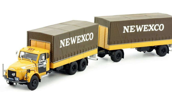Newexco Volvo N495 Titan Tarpaulin Truck-Trailer 82080 トラック トラック/Tekno 1/50 建設機械模型 ミニチュア-