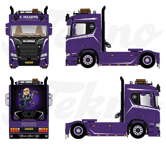 【予約】10-12月以降発売予定Robin Holsappel Scania Next Gen R-serie 4x2 De droom van Robin Holsappel Never give up! トラック トラクタ/Tekno  建設機械模型 工事車両 1/50 ミニカー