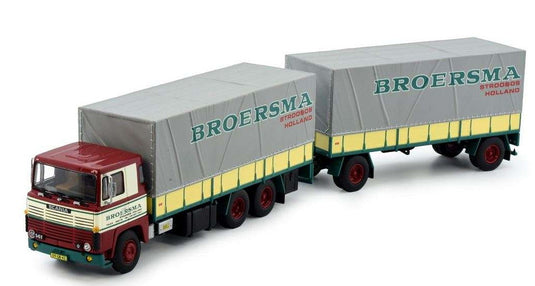 Broersma Scania 141 curtainside trailer 82469 トラック /Tekno 1/50 建設機械模型 ミニチュア
