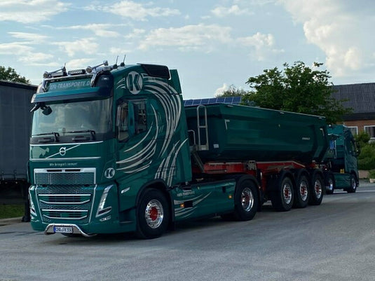 【予約】Kiefl Transporte Volvo FH04 Globetrotter met 3-assige Meiller oplegger トラック/TEKNO 建設機械模型 工事車両 1/50 ミニカー