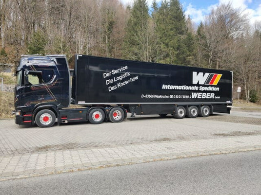 【予約】12月以降発売予定Weber Scania Next Gen S-serie Highline 6x2 met 3-assige Schmitz koeloplegger トラック/TEKNO 建設機械模型 工事車両 1/50 ミニカー