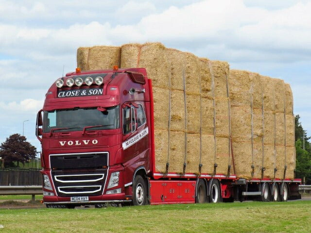 【予紁E€�E2月以降発売予定Volvo Globetrotter XL vlakke motorwagen met 3-assige wipkar geladen met stroトラチE‚¯/TEKNO  1/50 ミニチュア 建設機械模垁E工事車両