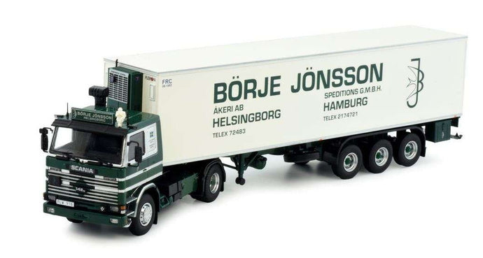 Borje Jonnsen Scania 142 reefer semitrailer 83177 トラック /Tekno 1/50 建設機械模型 ミニチュア