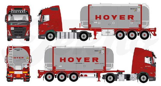 【予約】2023年3月以降発売予定Hoyer Volvo 4x2 met Hoyer swapcontainerトラック /建設機械模型 工事車両 Tekno 1/50 ミニチュア
