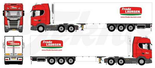 【予約】Frode Laursen Scania R-serie Next gen リーファートレーラー トラック/TEKNO 建設機械模型 工事車両 1/50 ミニカー