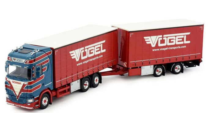 Vogel Scania Next Gen S-Serie Highline curtain tarpaulin truck-trailer 83616 トラック トラック/Tekno 1/50 建設機械模型 ミニチュア-