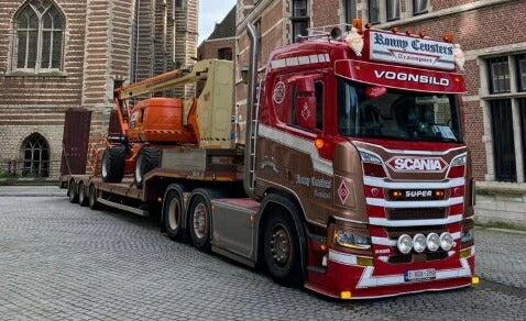 【予約】12月以降発売予定Ceusters, Ronny Scania Next Gen R520 6x2 met 3-assige dieplader トラック  トレーラー/建設機械模型 工事車両 TEKNO 1/50 ミニチュア