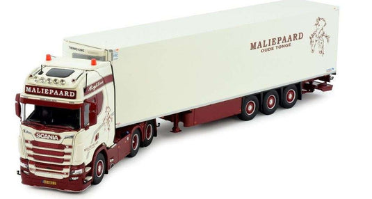 Maliepaard Scania S-Serie Next Gen Highline 6x2 reefer semitrailer 83670 トレーラー トラック /Tekno 1/50 建設機械模型 ミニチュア