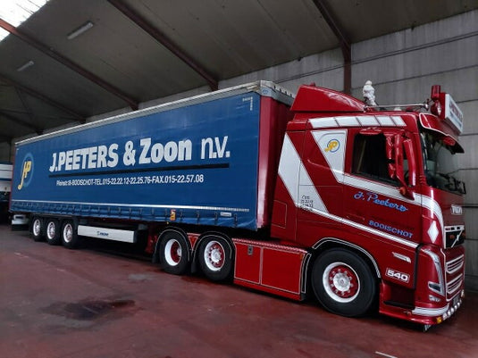 【予約】2023年3月以降発売予定Peeters Volvo FH05 met schuifzeilentrailerトラック /建設機械模型 工事車両 Tekno 1/50 ミニチュア