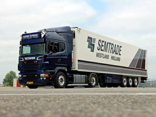 【予紁E€�E2月以降発売予定Scania R500-V8 Highline 4x2 met 3-assige koelopleggerトラチE‚¯/TEKNO  1/50 ミニチュア 建設機械模垁E工事車両