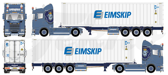 【予紁E€�E2月以降発売予定Scania R-Streamline met 40ft. ContainerトラチE‚¯/TEKNO  1/50 ミニチュア 建設機械模垁E工事車両