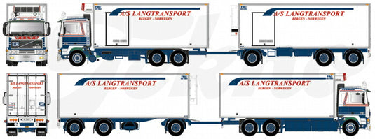 【予約】2023年発売予定Volvo F12 motorwagen met aanhanger トラック/建設機械模型 工事車両 TEKNO 1/50 ミニチュア