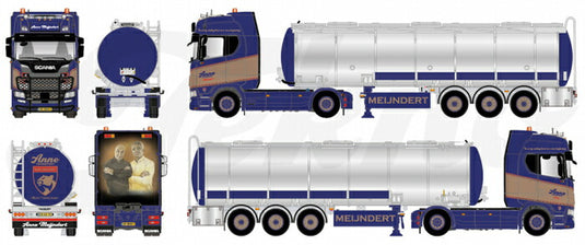 【予約】2023年発売予定Scania Next Gen S-serie Highline met verchroomde tankoplegger トラック/建設機械模型 工事車両 TEKNO 1/50 ミニチュア