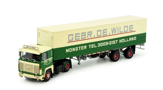 De Wilde Scania 140 Reefer Semitrailer 84494 トレーラー トラック /Tekno 1/50 建設機械模型