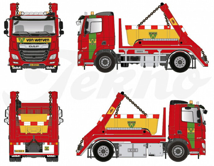 【予約】2023年発売予定DAF CF portaalwagen トラック/建設機械模型 工事車両 TEKNO 1/50 ミニチュア