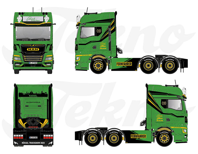 【予約】2023年発売予定R?ssel Truckshow 2023 MAN TGA GX 6x2トラック トラクタ/建設機械模型 工事車両 Tekno 1/50 ミニチュア