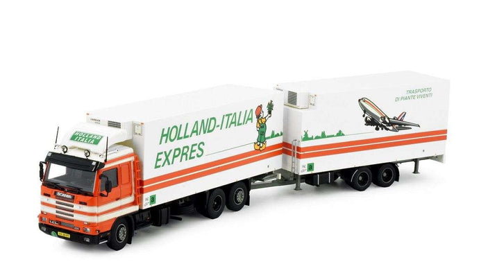 Lievaart Scania 143-420 Reefer Truck-Trailer 84633 トレーラー トラック /Tekno 1/50 建設機械模型
