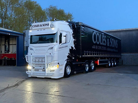 Coles Bruce Lee Scania Next Gen S Serie Highline カーテンサイドセミトレーラー / TEKNO 1/50 建設機械模型 工事車両