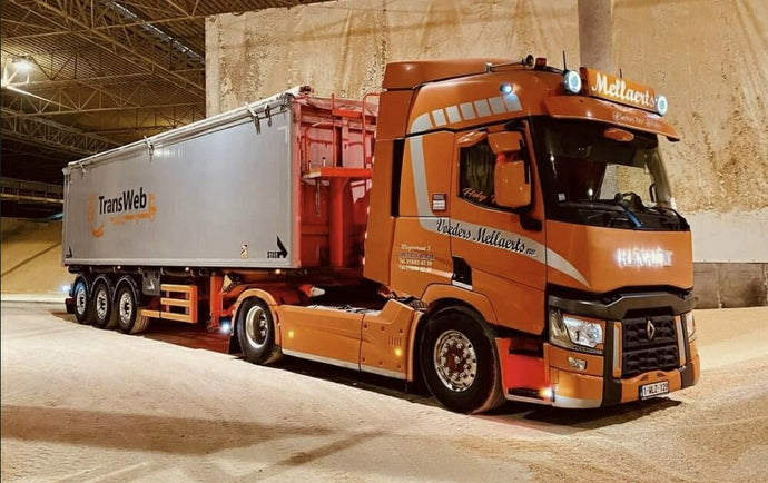 【予約】2024年発売予定Mellaerts Renault T High 4x2 met STAS kipper トラック /TEKNO  1/50 建設機械模型