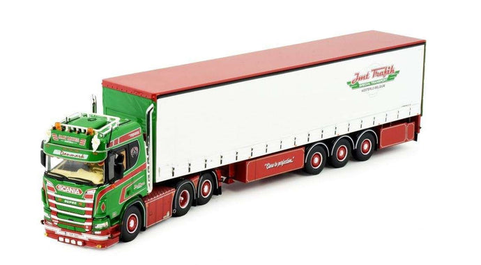 Jan Mues Scania Next Gen R-Serie 6x2 Curtain Tarpaulin Semitrailer トラック トレーラー /Tekno 1/50 建設機械模型