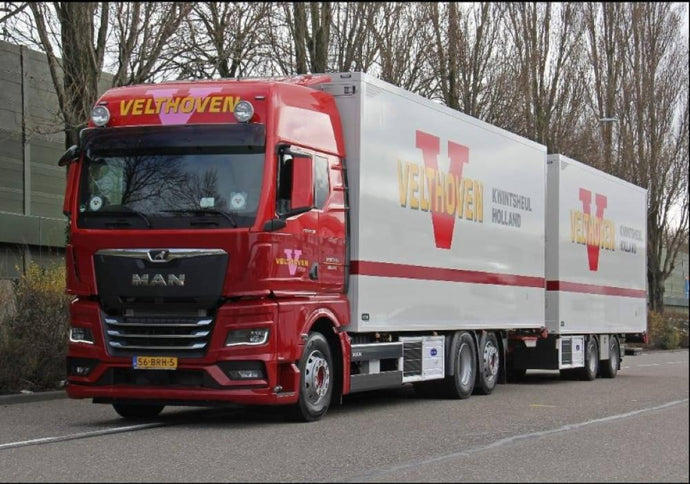 【予約】4-6月以降発売予定Velthoven MAN TGX GX motorwagen met 2-assige wipkar トラック /Tekno  1/50 建設機械模型 工事車両