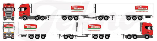 【予約】4-6月以降発売予定Laursen, Frode Scania Next Gen S-serie Highline met 2 x 13.60 trailer トラック /Tekno  1/50 建設機械模型 工事車両