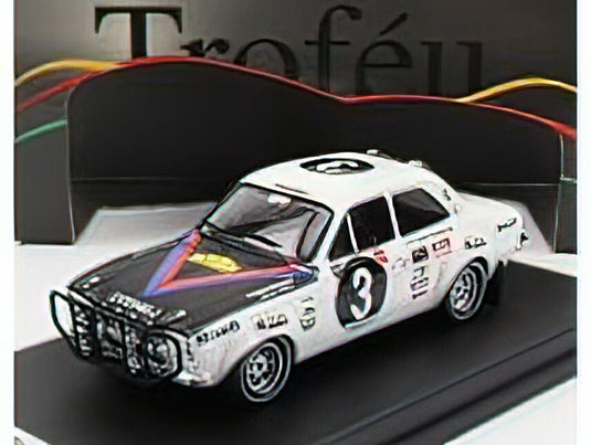 FORD ENGLAND - ESCORT MKI (night version) N 3 RALLY EAST AFRICAN SAFARI 1971 R.HILLYAR - J.AIRD - WHITE MATT BLACK /Trofeu 1/43 ミニカー