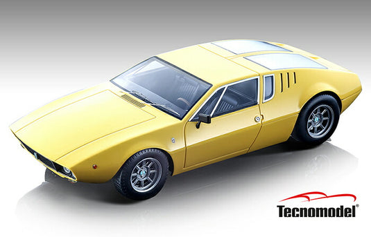 1971 De Tomaso Mangusta, gloss yellow /TECNOMODEL 1/18 ミニカー