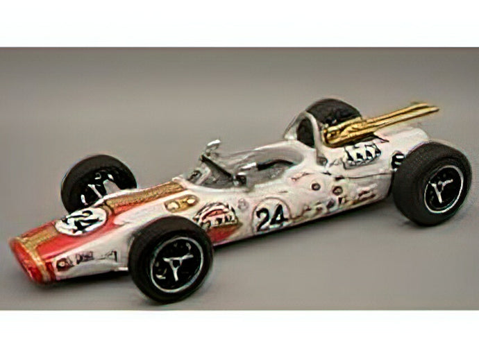 LOLA - T90 N 24 WINNER INDIANAPOLIS INDY 500 1966 GRAHAM HILL - WHITE RED YELLOW /Tecno 1/18ミニカー