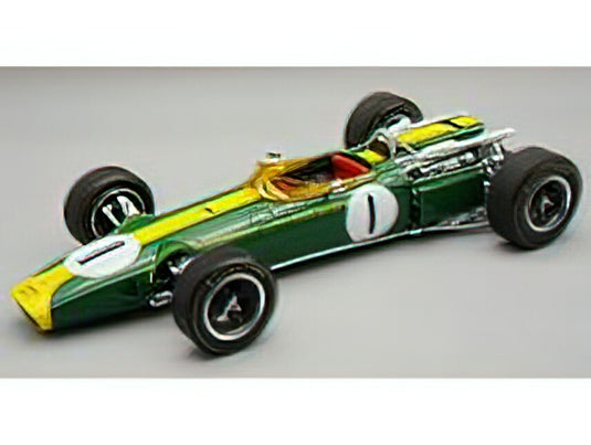 【予約】10-12月以降発売予定LOTUSロータス F1 43 TEAM LOTUS N 1 WINNER USA GP 1966 JIM CLARK - BRITISH RACING GREEN YELLOW /Tecno 1/18 ミニカー