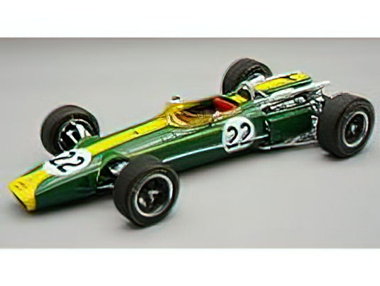 【予約】10-12月以降発売予定LOTUSロータス F1 43 TEAM LOTUS N 22 MONZA ITALY GP 1966 JIM CLARK - BRITISH RACING GREEN YELLOW /Tecno 1/18 ミニカー