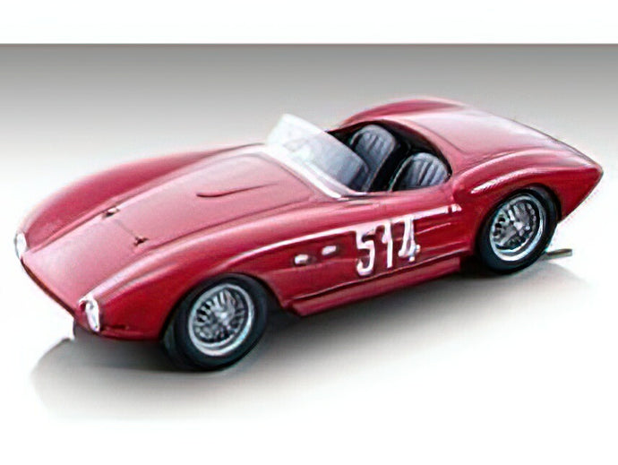 【予約】2023年発売予定FERRARI - 735S SPIDER N 514 MILLE MIGLIA 1953 A.CACCIARI - B.MASON - RED /Tecnomodel 1/18ミニカー