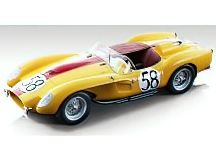 【予約】2023年発売予定FERRARI - 250TR 3.1L V12 PONTOON FENDER TESTAROSSA SPIDER TEAM ECURIE FRANCORCHAMPS N 58 24h LE MANS 1958 L.BIANCHI- W.MAIRESSE - YELLOW /Tecnomodel 1/18ミニカー