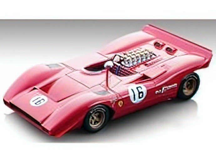 【予約】10月以降発売予定FERRARIフェラーリ 612 CAN-AM N 16 3rd WATKINS 1969 CHRIS AMON - RED /Tecno 1/18ミニカー