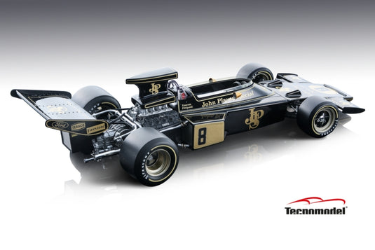 LOTUS - F1 72 N 8 WINNER BRITISH GP WORLD CHAMPION 1972 EMERSON FITTIPALDI - BLACK GOLD /Tecnomodel 1/18ミニカー