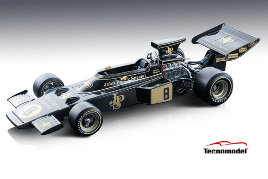 LOTUS - F1 72 N 8 WINNER BRITISH GP WORLD CHAMPION 1972 EMERSON FITTIPALDI - BLACK GOLD /Tecnomodel 1/18ミニカー