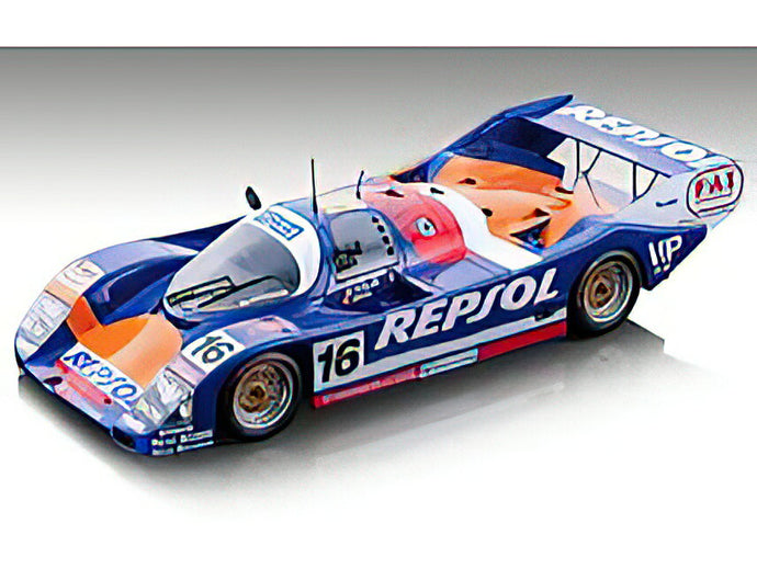 【予約】12月以降発売予定PORSCHE - 962C REPSOL N 16 24h LE MANS 1991 H.HUYSMAN - B.SANTAL - R.STIRLING - BLUE ORANGE WHITE /TECNOMODEL 1/18 ミニカー